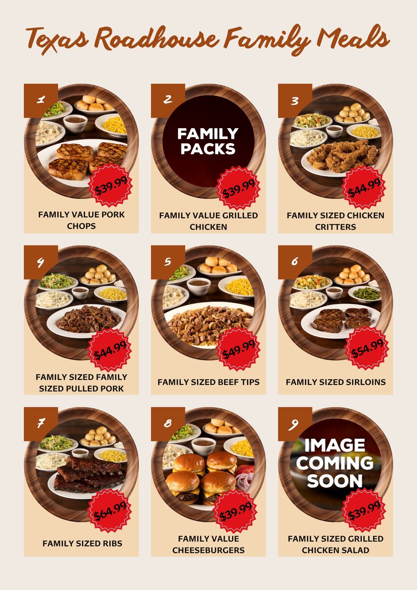 Texas Roadhouse Family Meals Texas Roadhouse Menus